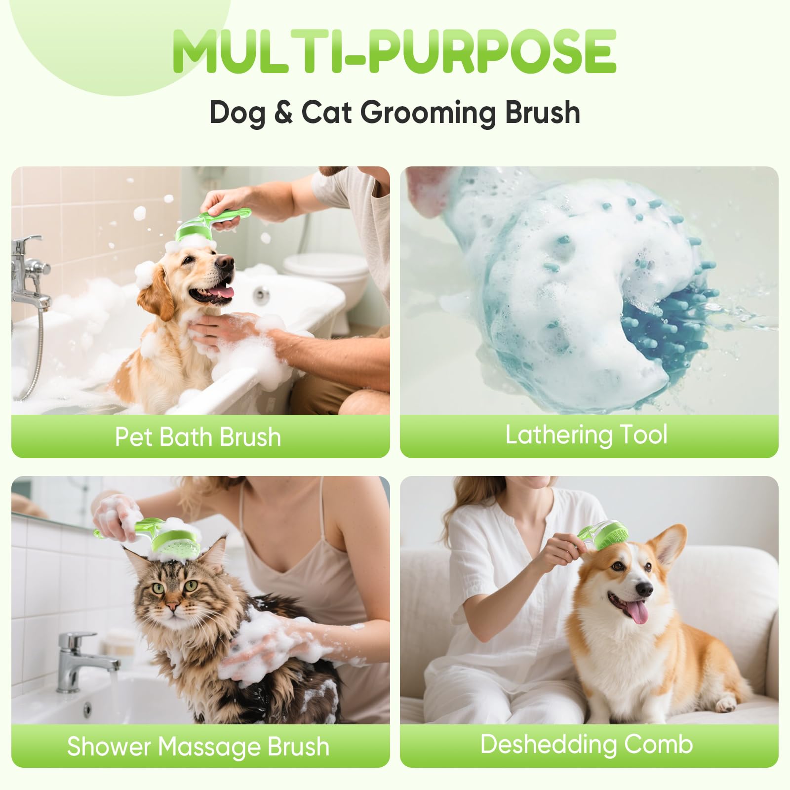 Multi purpose pet grooming tool