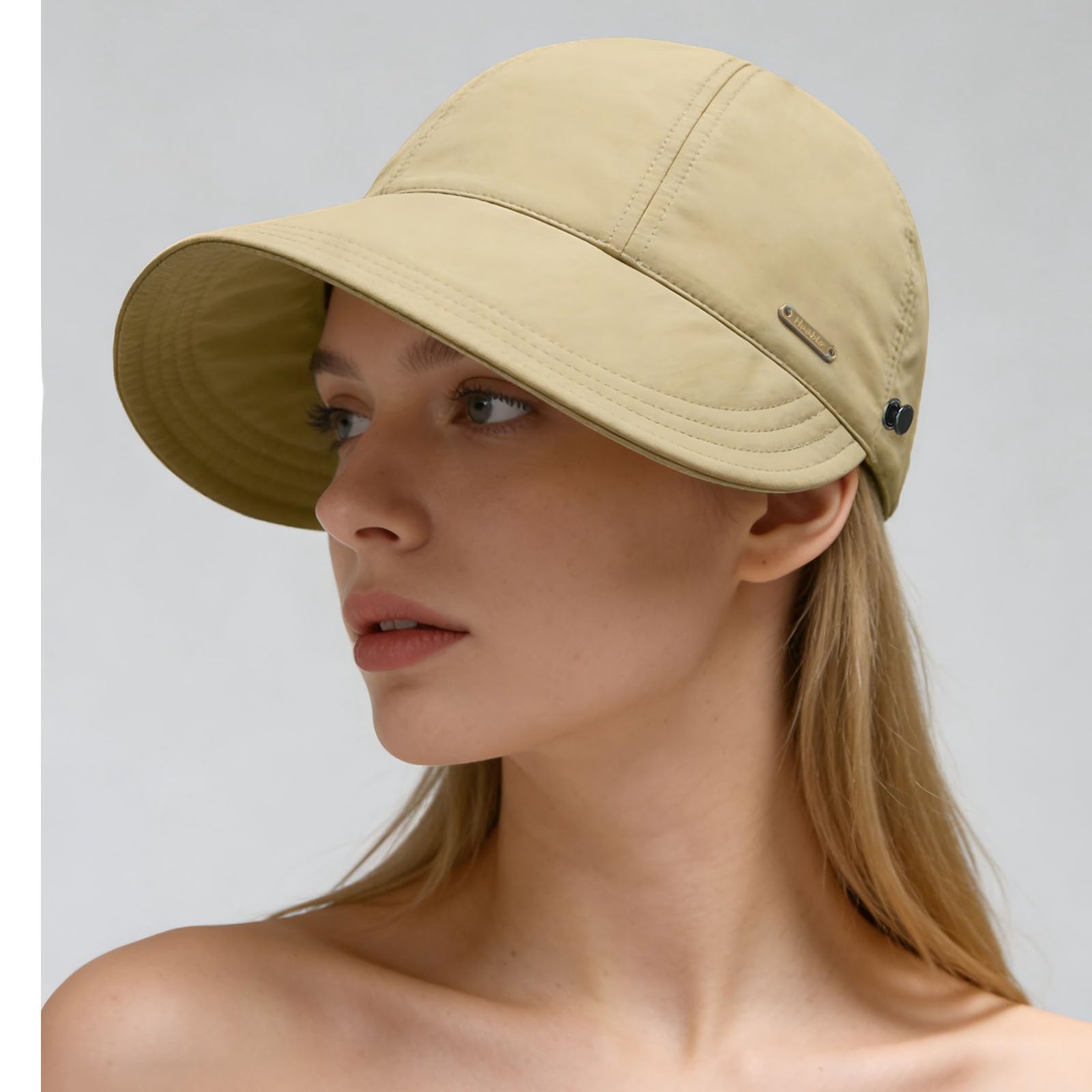 Side Profile Fit of Wide Brim Sun Cap Side Profile Fit of Wide Brim Sun Cap
