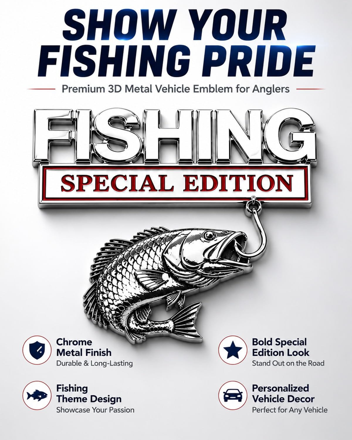 Built for Fishing Trucks Vehicle Decal