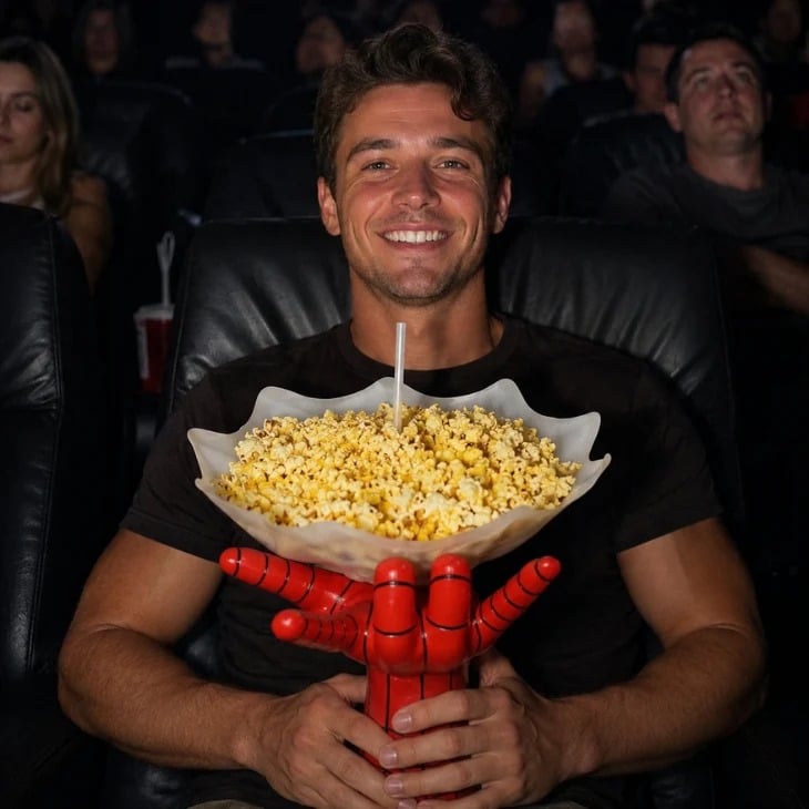 Popcorn and Drink Holder for Movie Theater