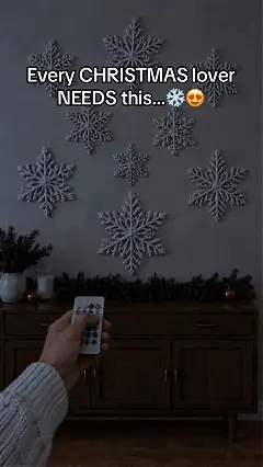 LED-Schneeflocken-Wandlichter als Weihnachtsdekoration LED-Schneeflocken-Wandlichter als Weihnachtsdekoration