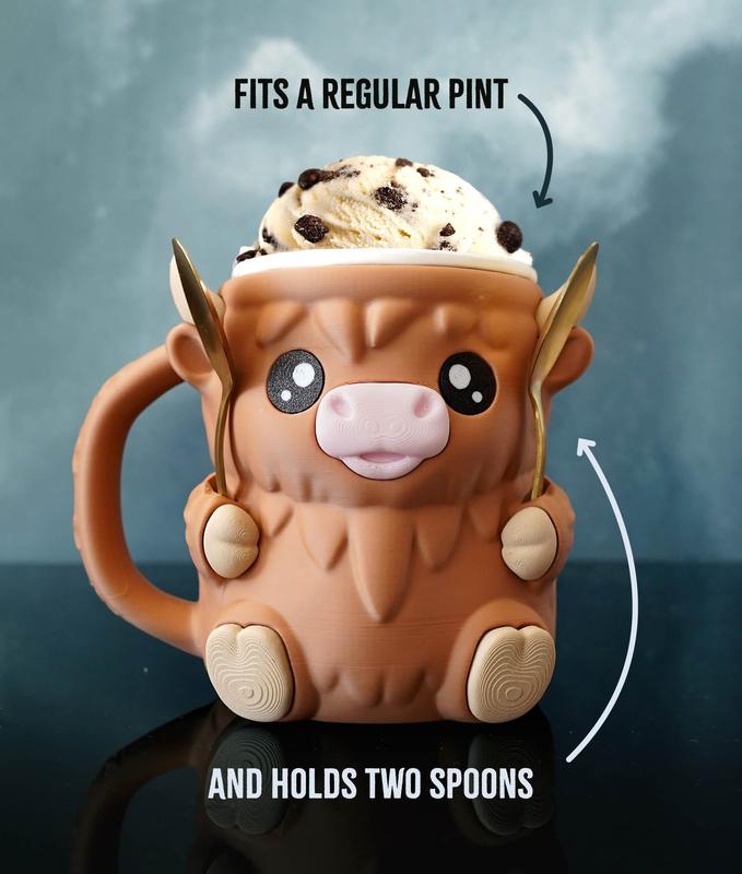 Newyuo Brings You the Highland Cow That Hugs Your Ice Cream 🍦