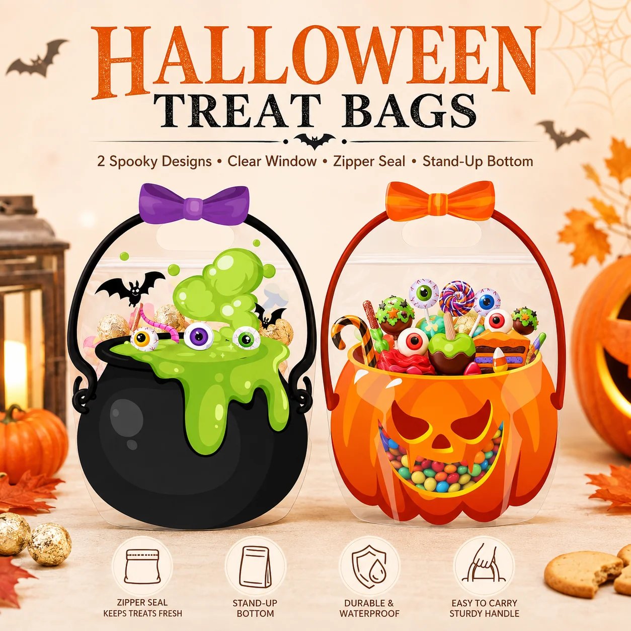 Halloween treat bags product display