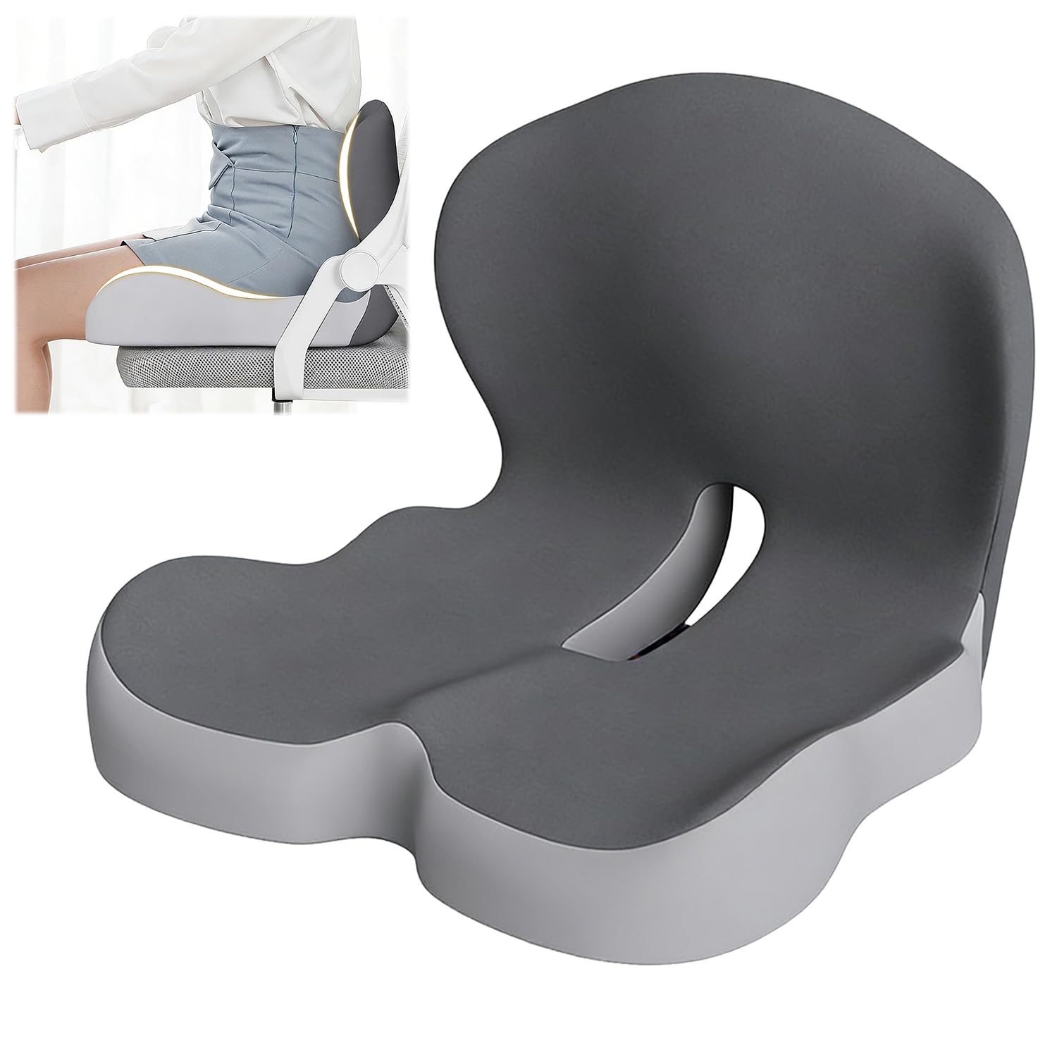 Ergonomic Integrated Seat Cushion