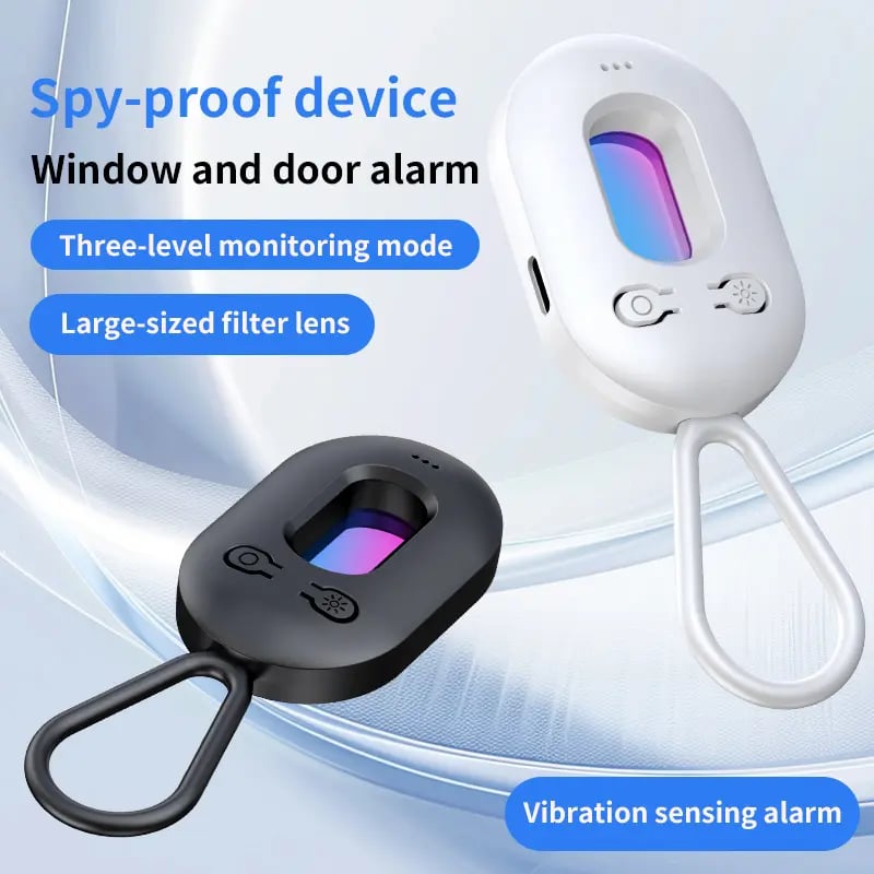 Portable Dual Color Spy-Proof Window and Door Alarm Device