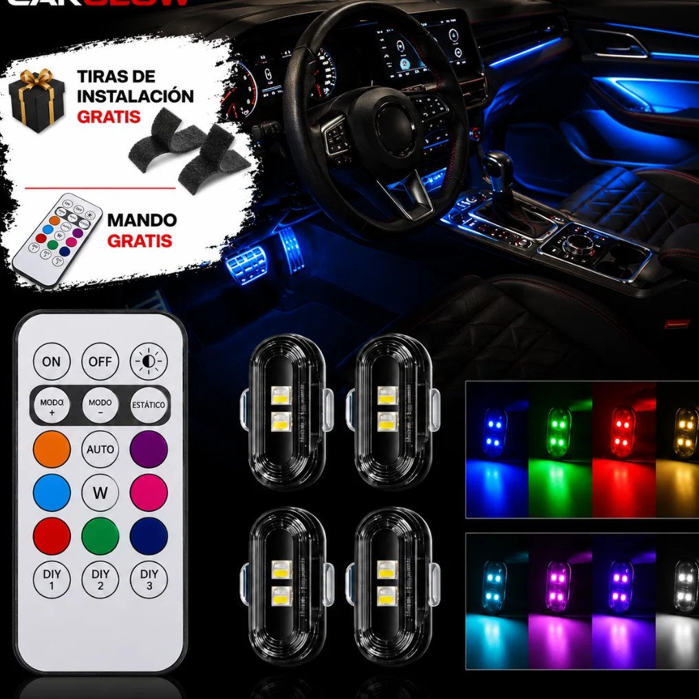 CarGlow RGB lighting kit detail