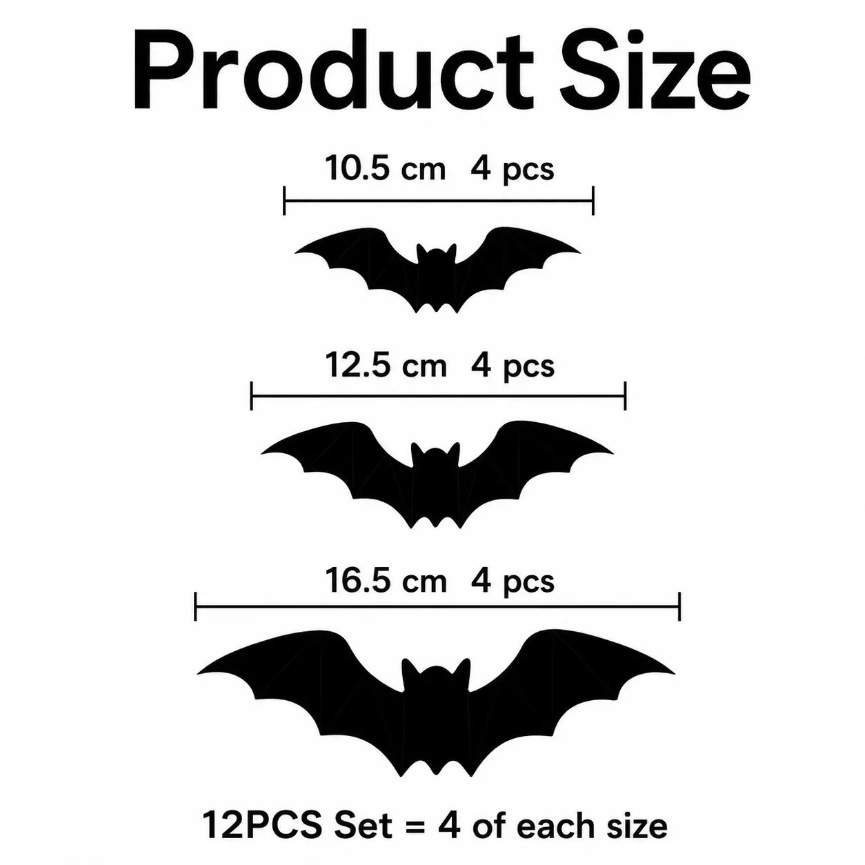 Easy peel and stick installation for Halloween bat wall decorations