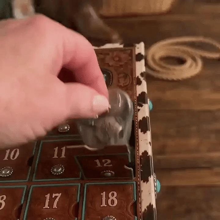 Cowgirl Christmas 24-day countdown calendar