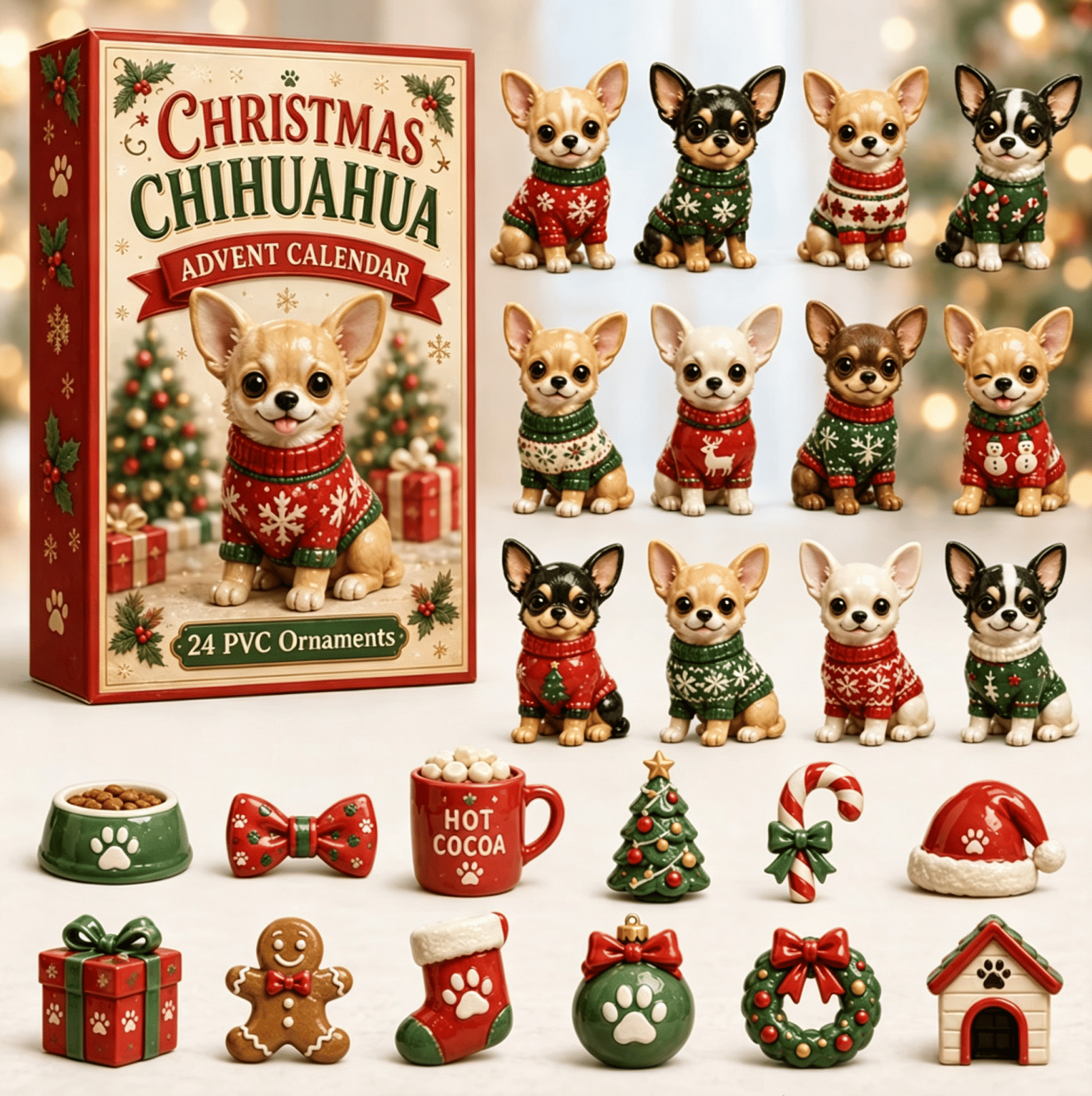 Chihuahua Advent Calendar 2026 – 24 Tiny Paws & Holiday Surprises