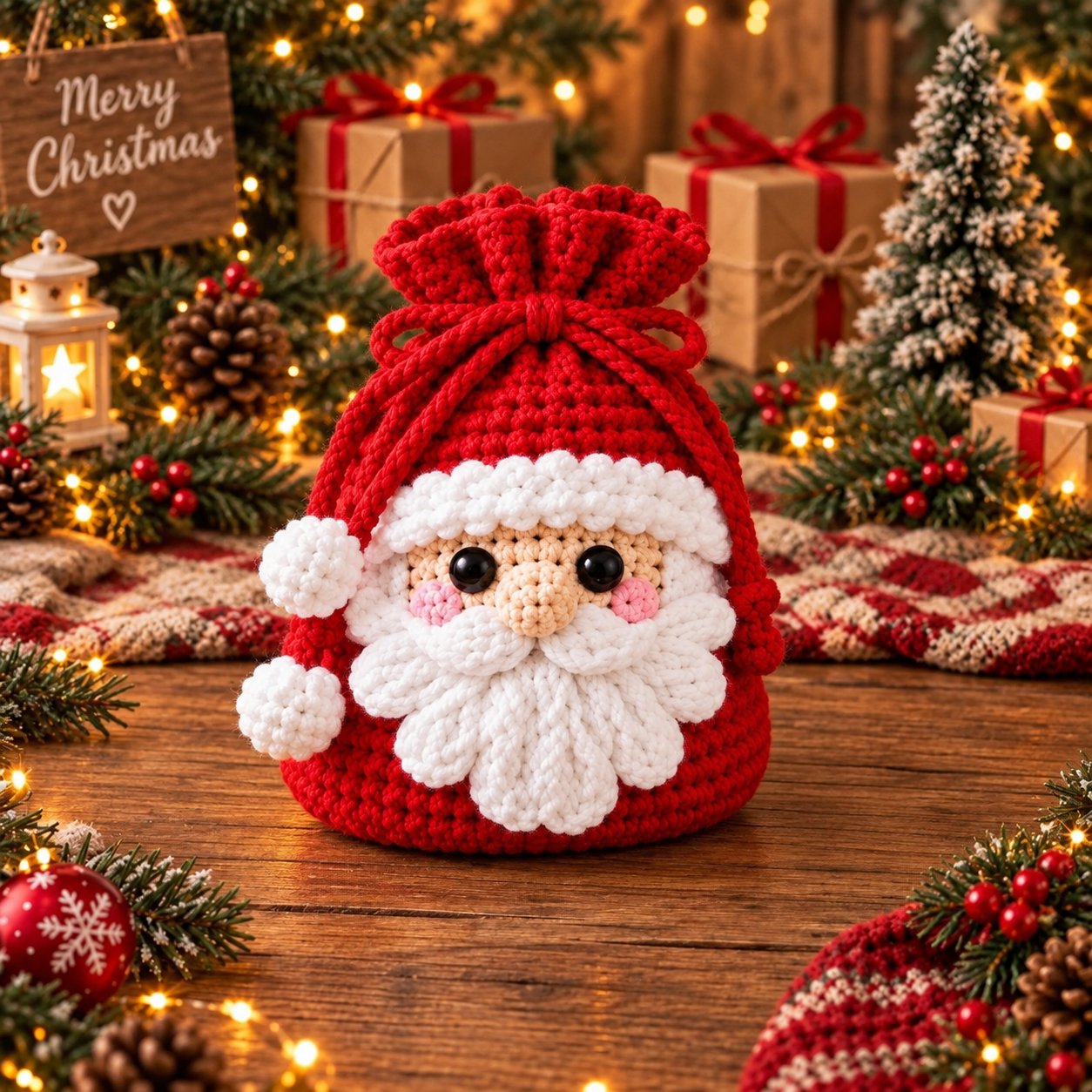Christmas gift pouch design options