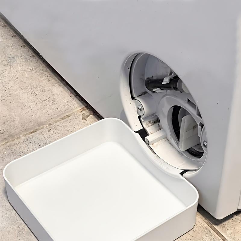 Washing machine drain pump filter container clip on