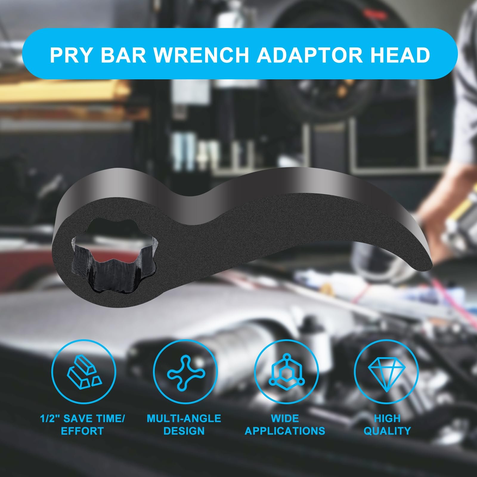Pry Bar Adapter Head Features