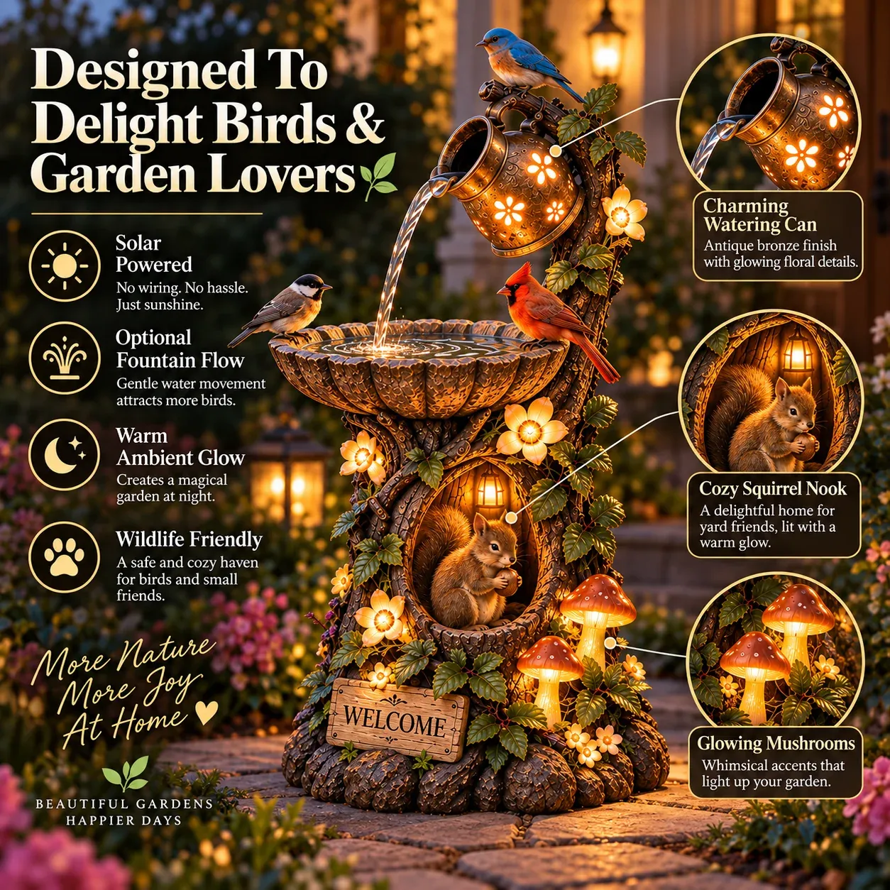 Designed to delight birds and garden lovers