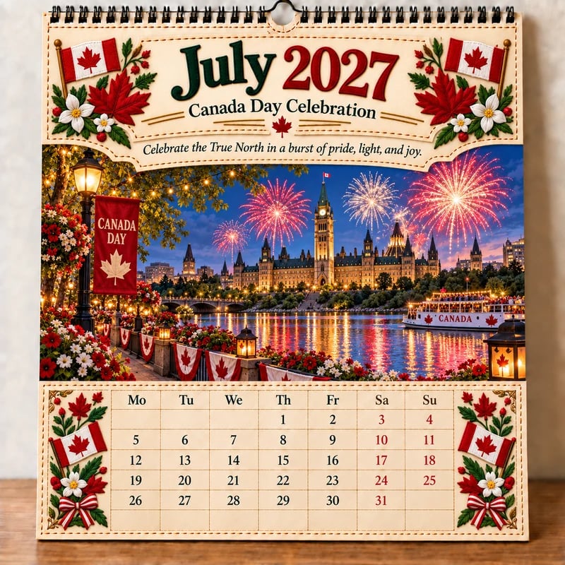 July 2027 Canada Calendar