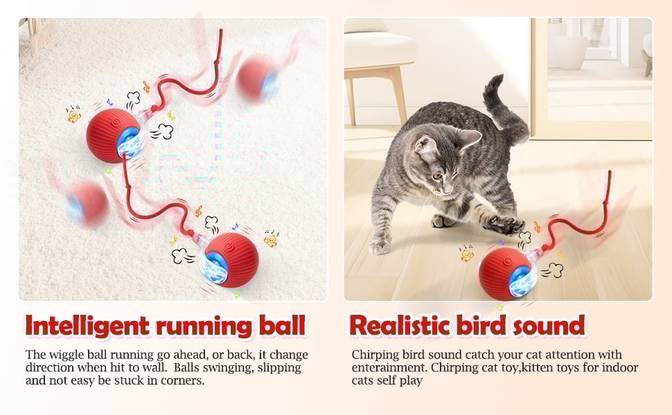 indestructible dog toys ball gifts for cats chirping bird cat toy flapping wings cat games puzzle