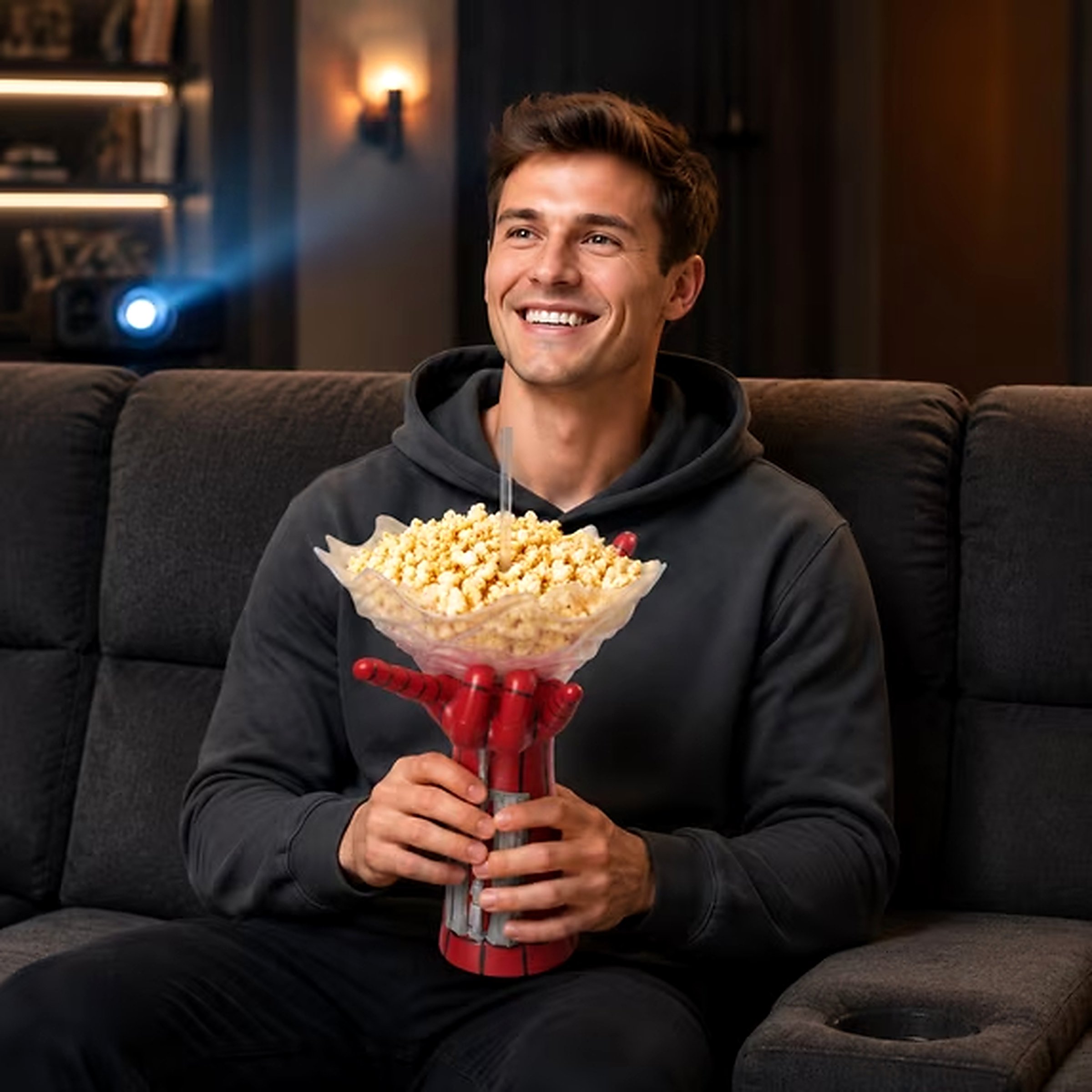 Superhero Popcorn Holder for Home Movie Night
