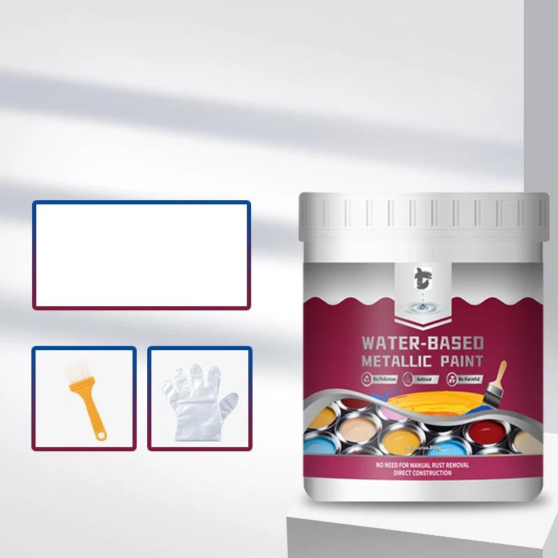 Hot Sale 49% OFFRust Removal Converter Metallic Paint - White / 300g + Brush + Gloves