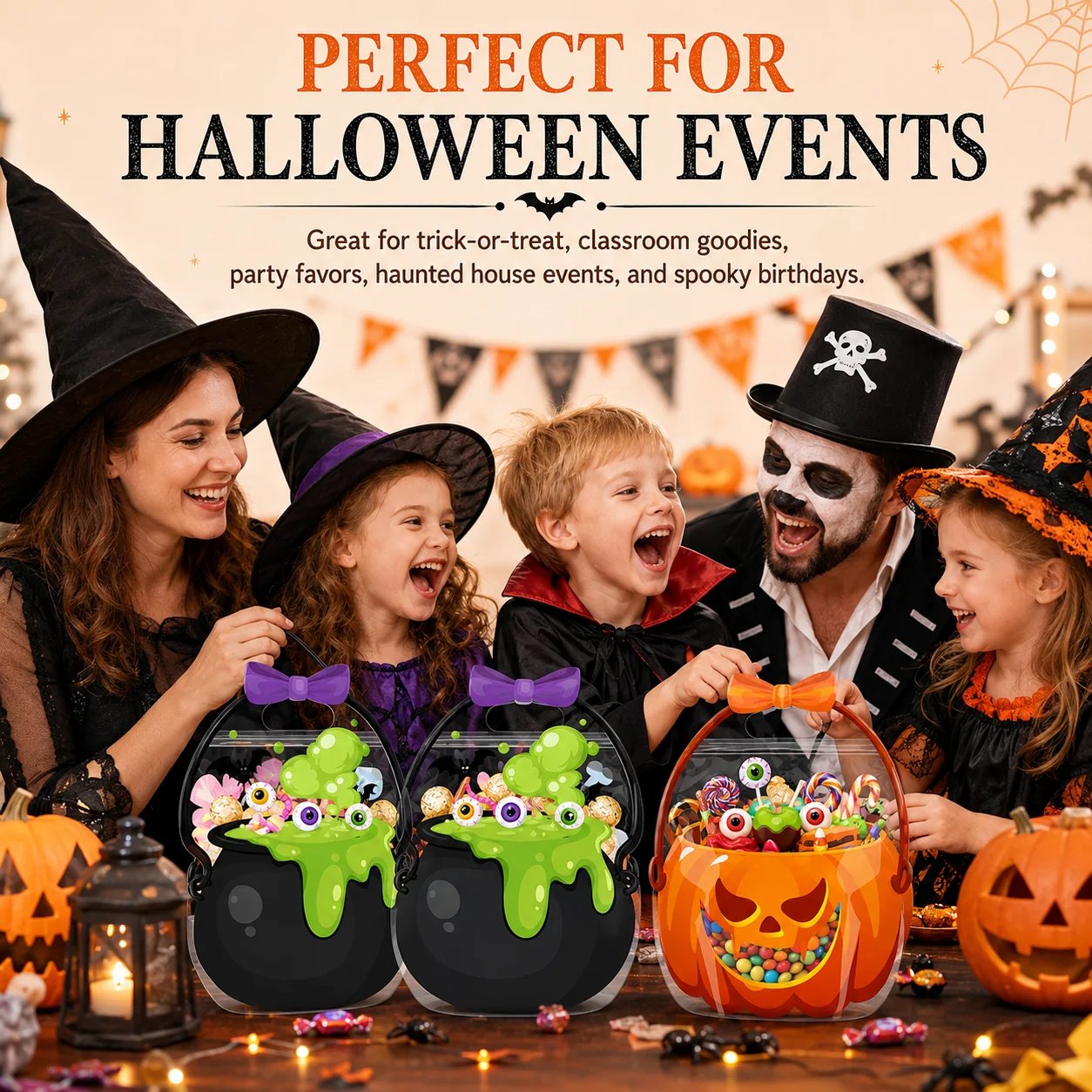 Halloween treat bags for parties classrooms and trick or treat