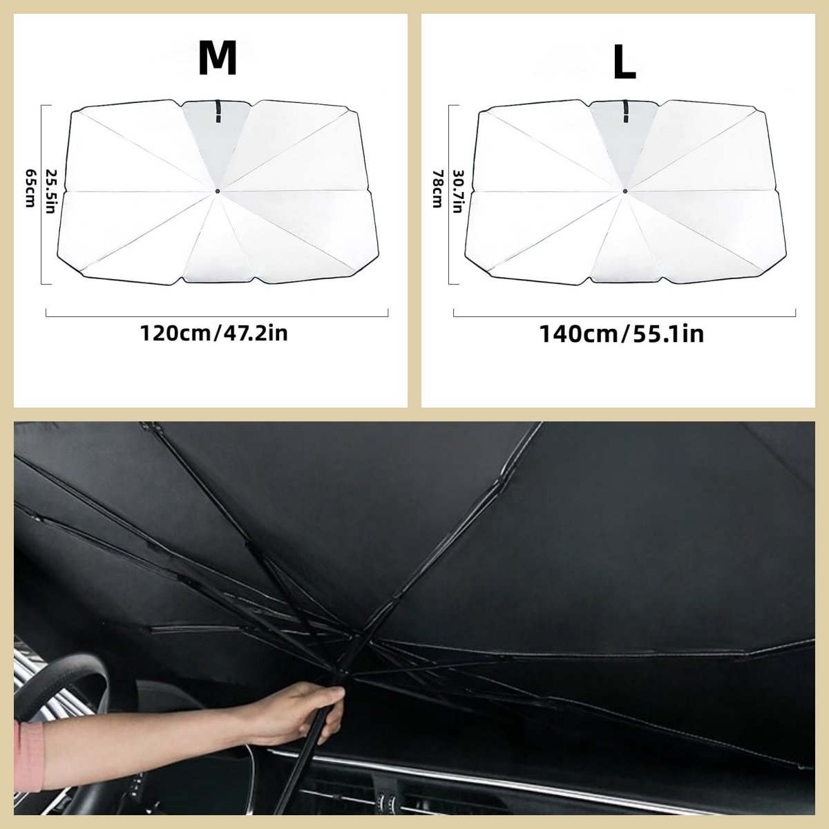 Size dimensions chart Medium and Large sizes Size dimensions chart Medium and Large sizes