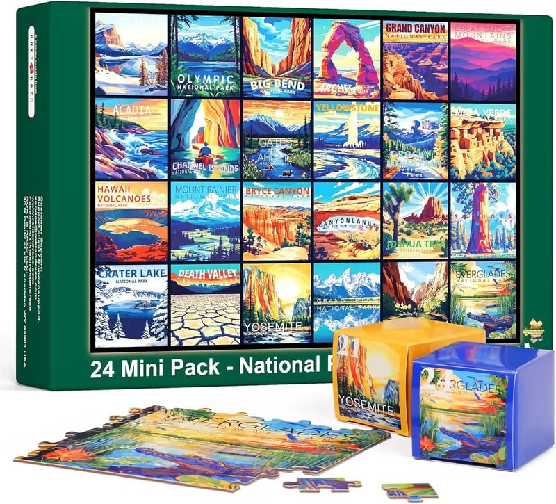 National Parks 24 mini pack jigsaw puzzle
