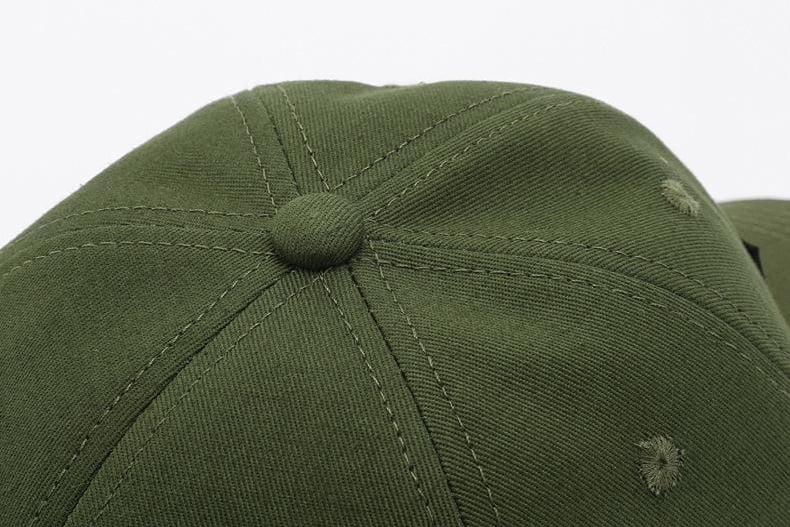 Stitched crown construction detail