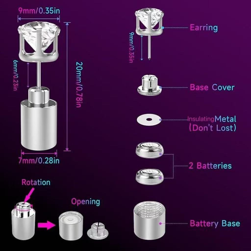 LED earrings unique gift idea