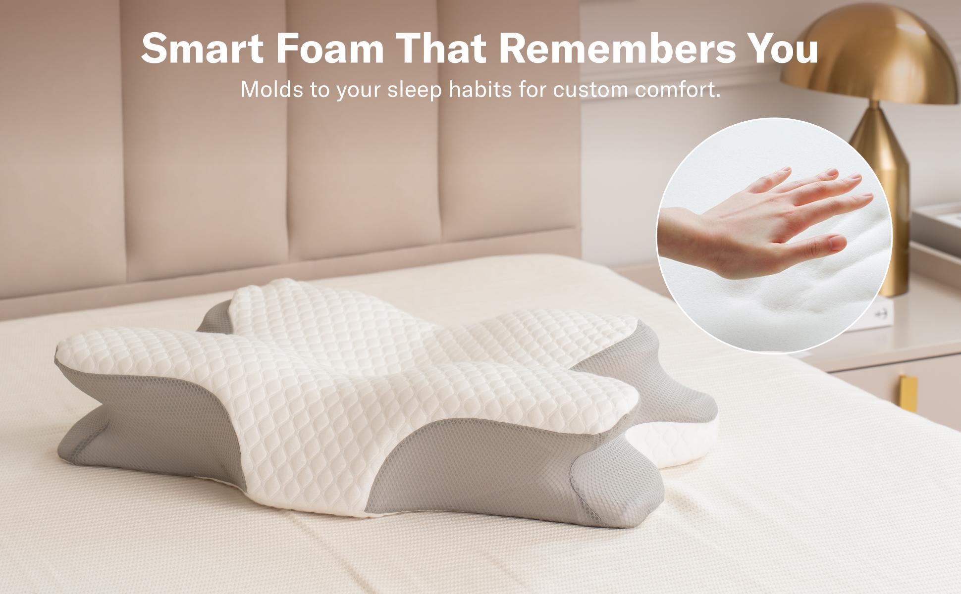 Responsive memory foam contour pillow
