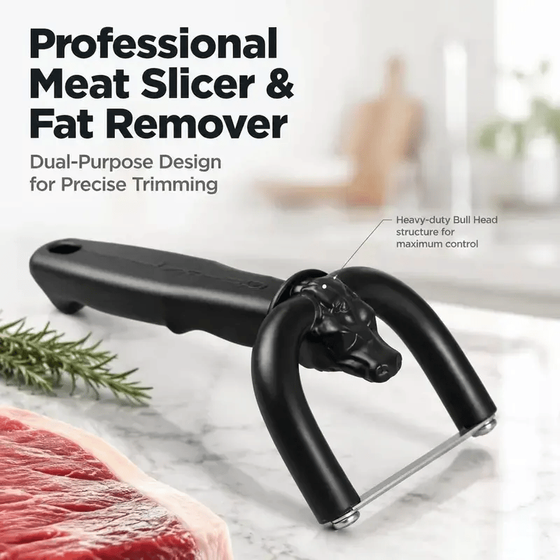Textured anti-slip meat trimmer handle