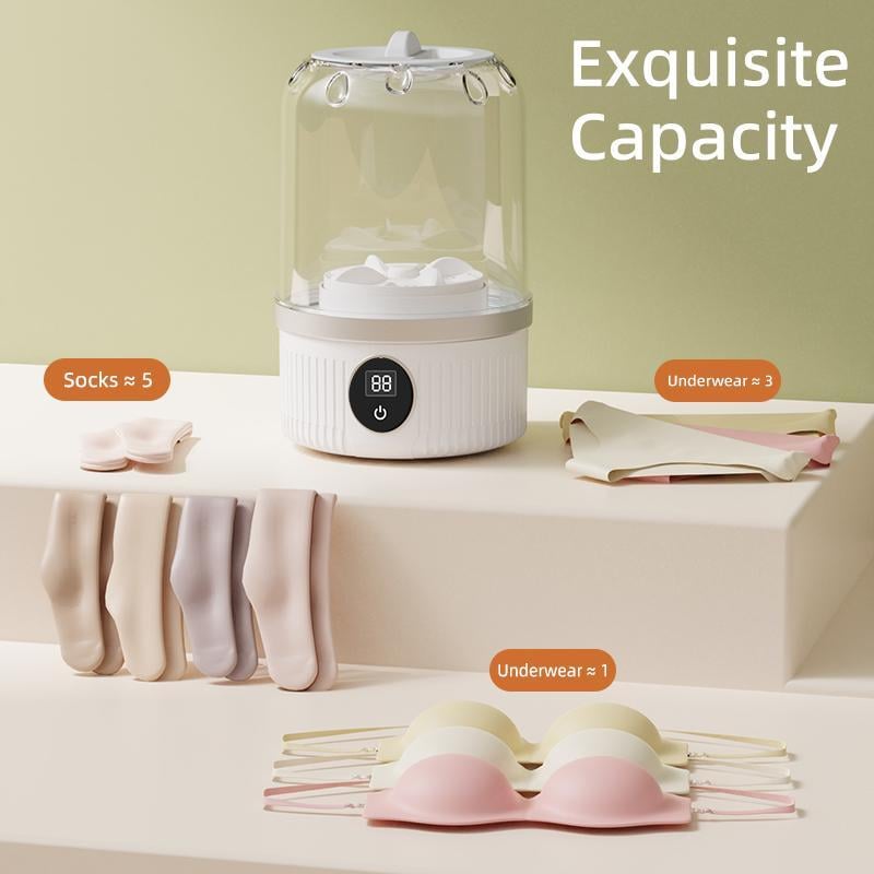 Product Introduction of Portable Mini Washing Machine, USB Rechargeable Compact Laundry Machine, Household Washing Machine for Underwear & Socks, Travel Washing Solution 3
