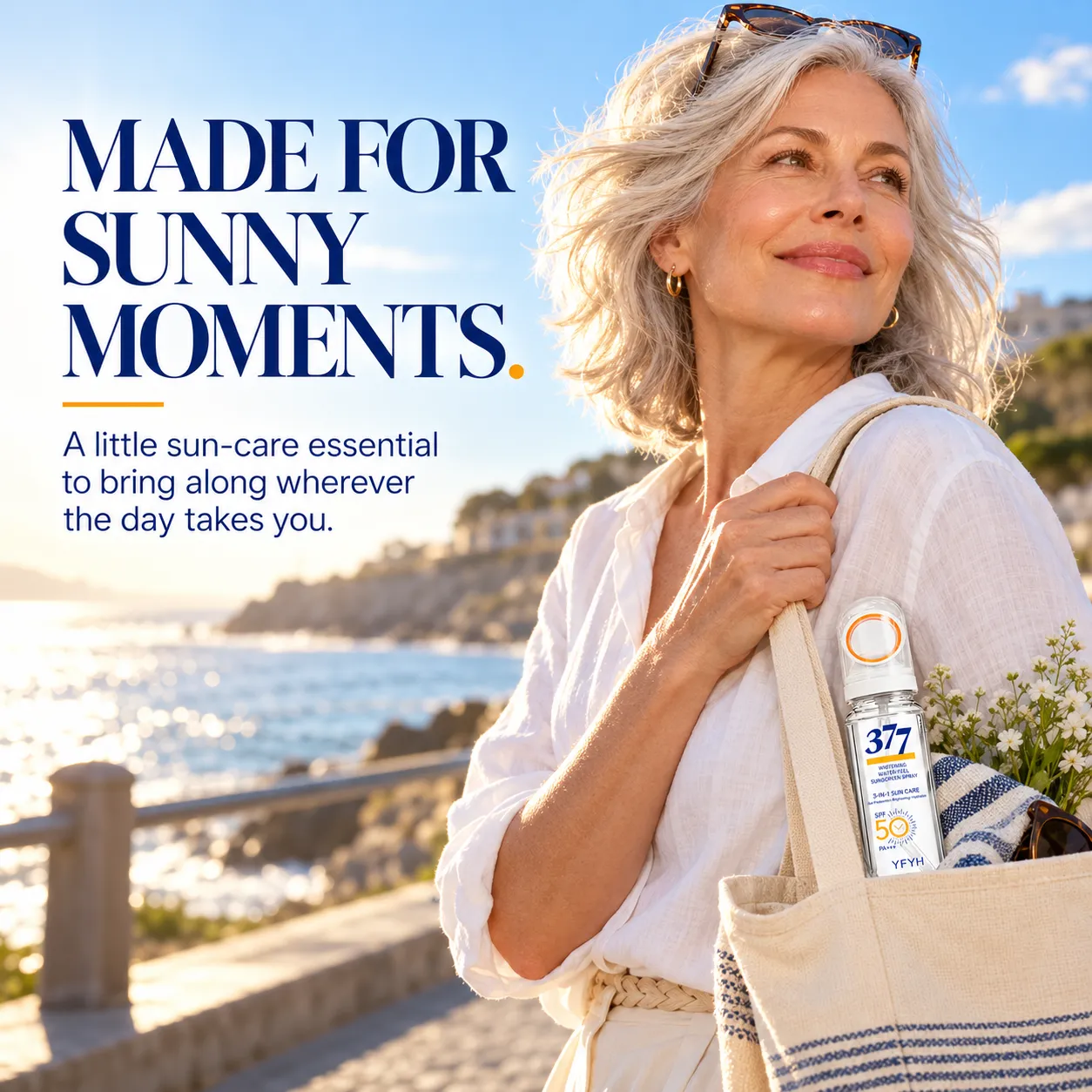 Made for Sunny Moments - A little sun-care essential to bring along wherever the day takes you