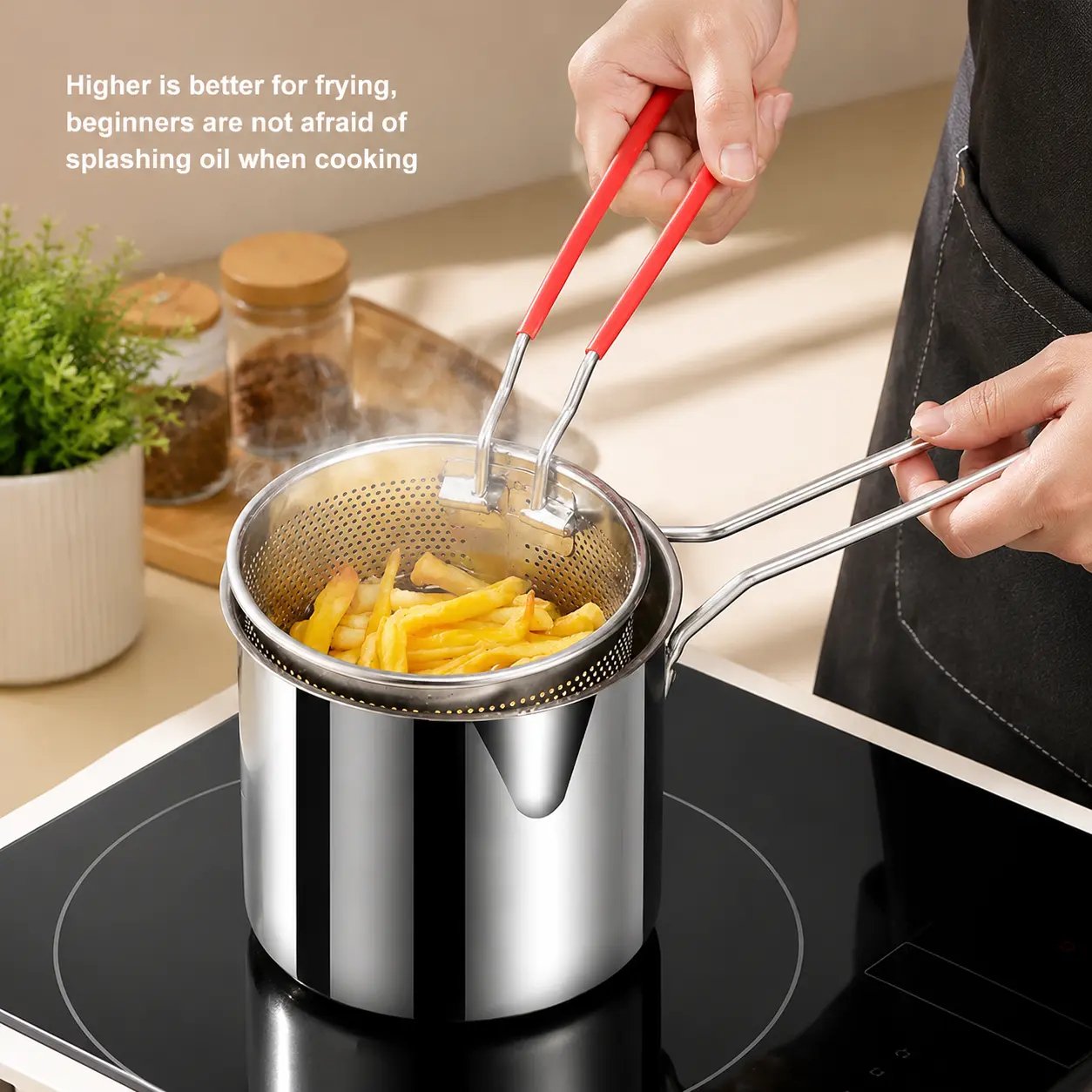 Stainless Steel Mini Deep Fry Pot