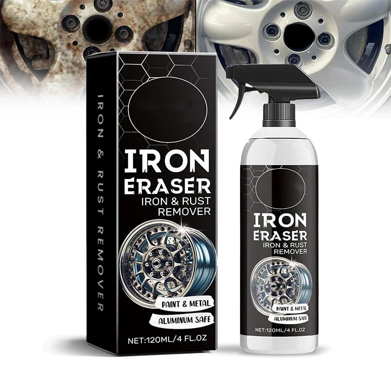 Compact portable rust remover spray