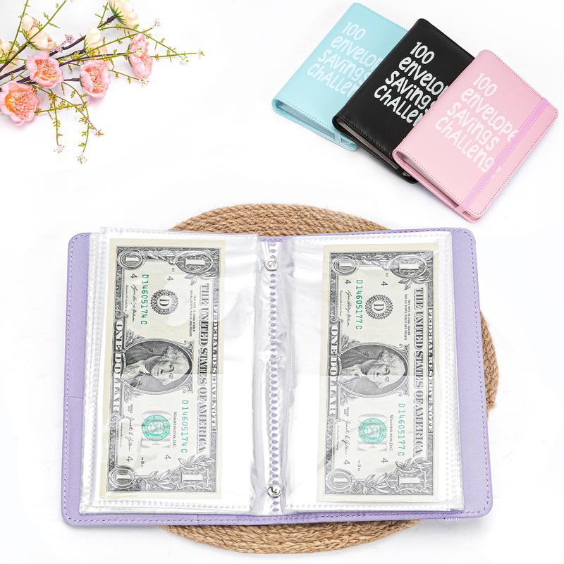 100 Days Money Saving Challenge Coin Envelope BudgetStorage Book - Binding Covers With Daily Savings Tracker,Habit-Forming System, And Cash Savings Goal Of $5050Develop A Consistent Savings Habit