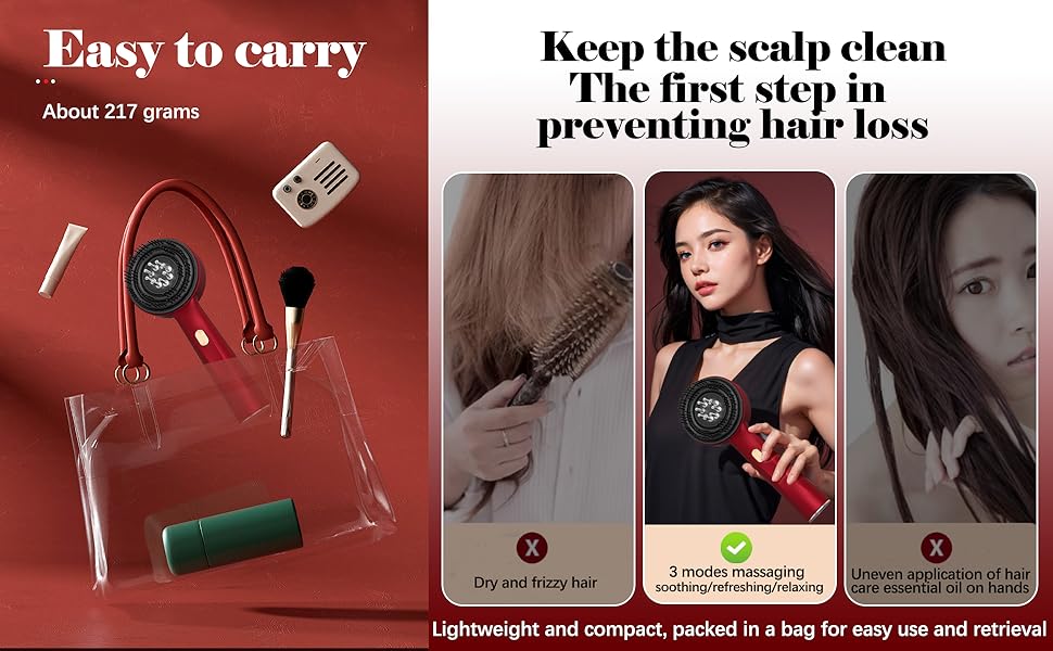 Wlizyzfhy Scalp massager, head waterproof massage brush, cordless electric massage brush Wlizyzfhy Scalp massager, head waterproof massage brush, cordless electric massage brush