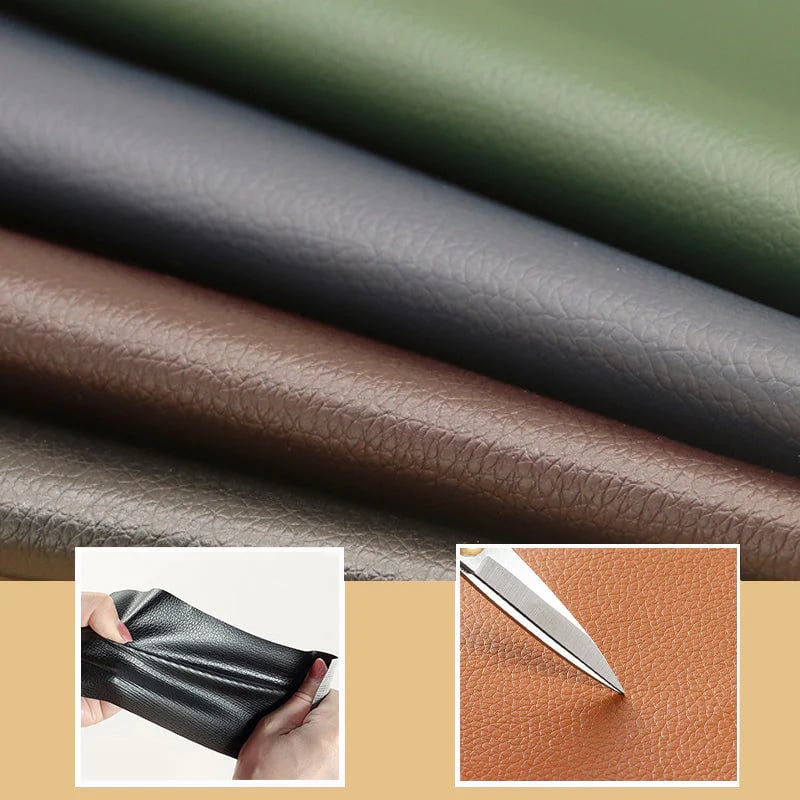 Leather repair patch size and color options for furniture restoration