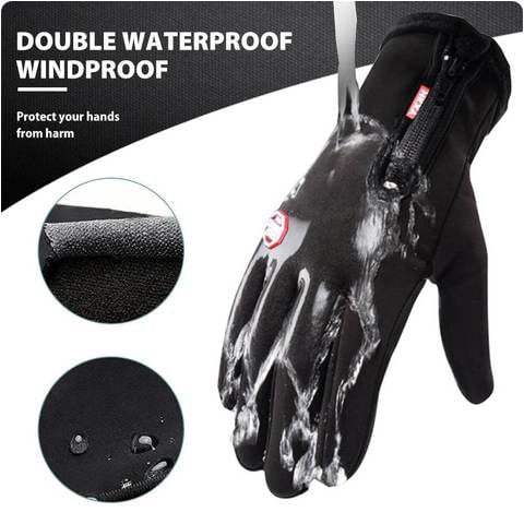 Windproof glove detail