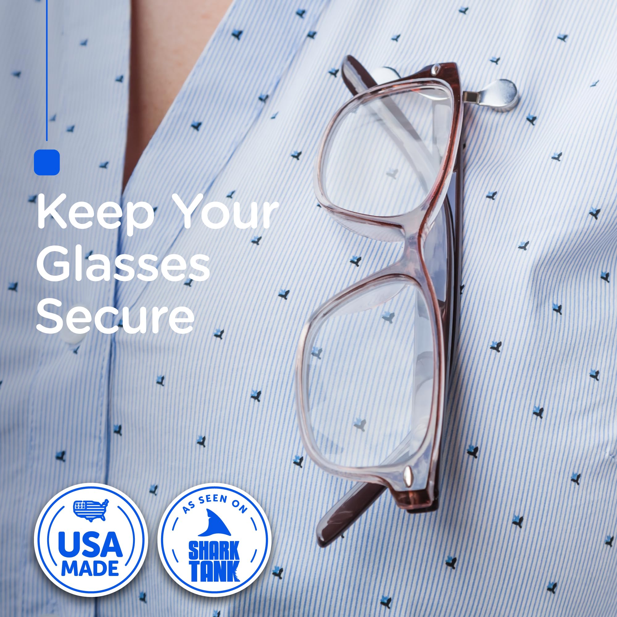 Keep Your Glasses Secure On Shirt