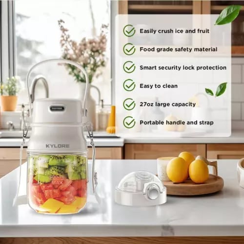 KYLORE 27Oz/800ml Portable Juicer Blender, Father's Day Gift - Picture 4 of 13