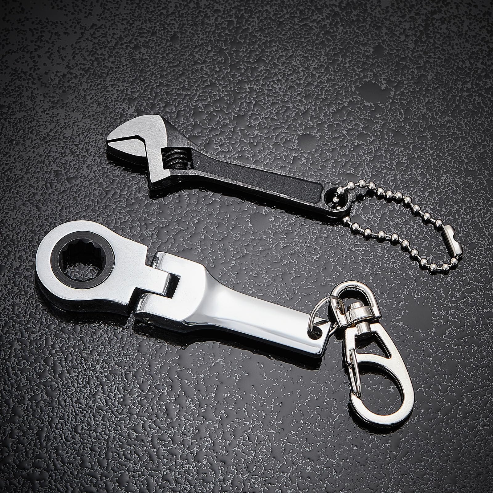 Premium EDC mini wrench tools flat lay