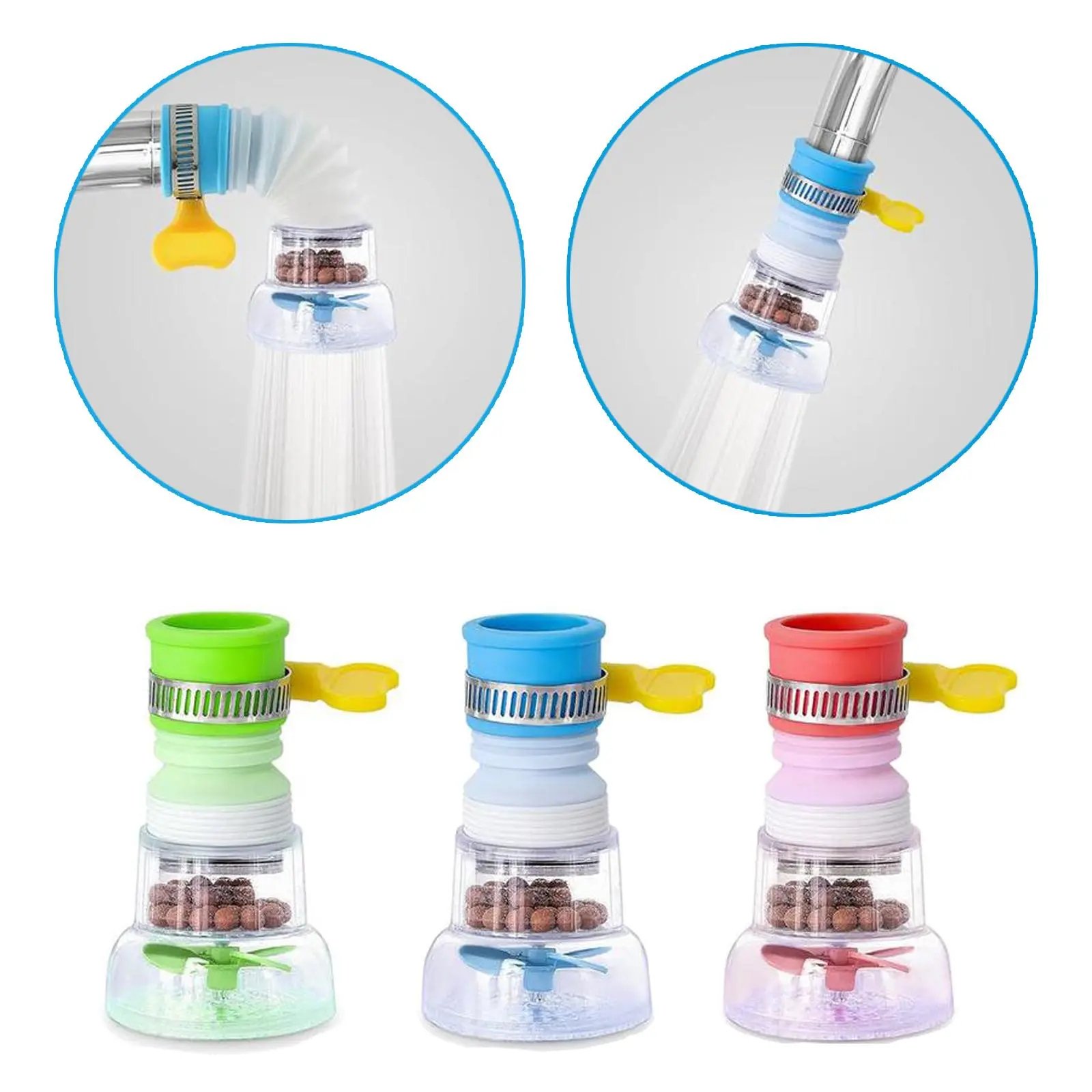 3 Color Faucet Water Filter Set