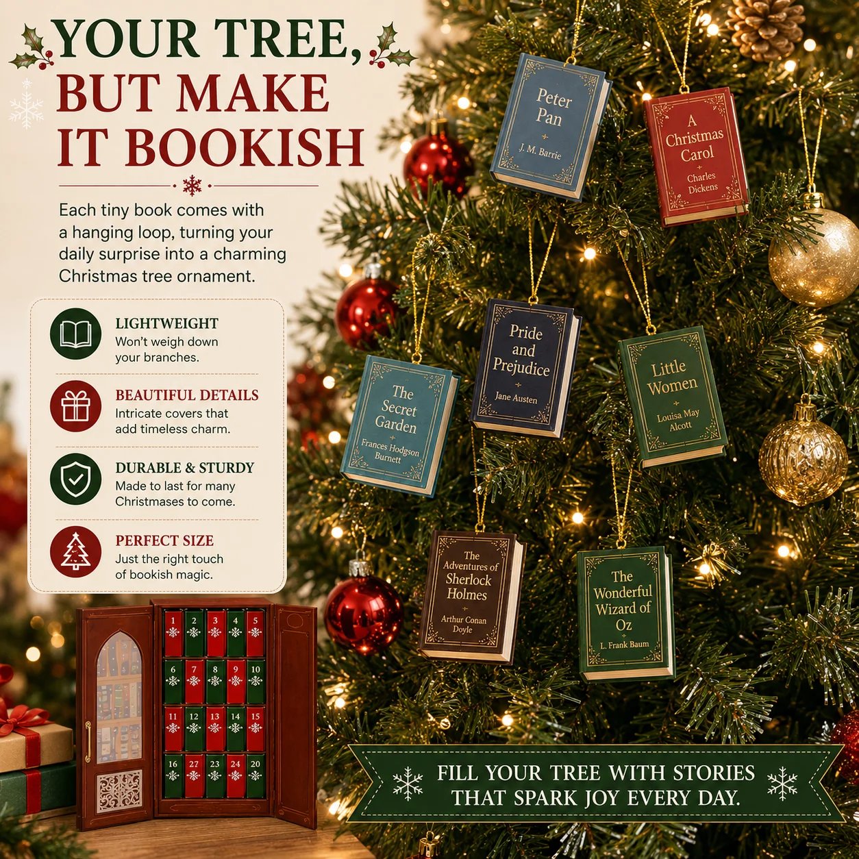 Bookish Christmas Tree