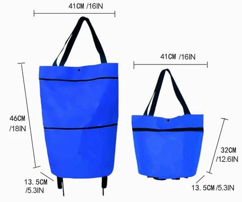 2-in-1 Foldable Shopping Cart product details