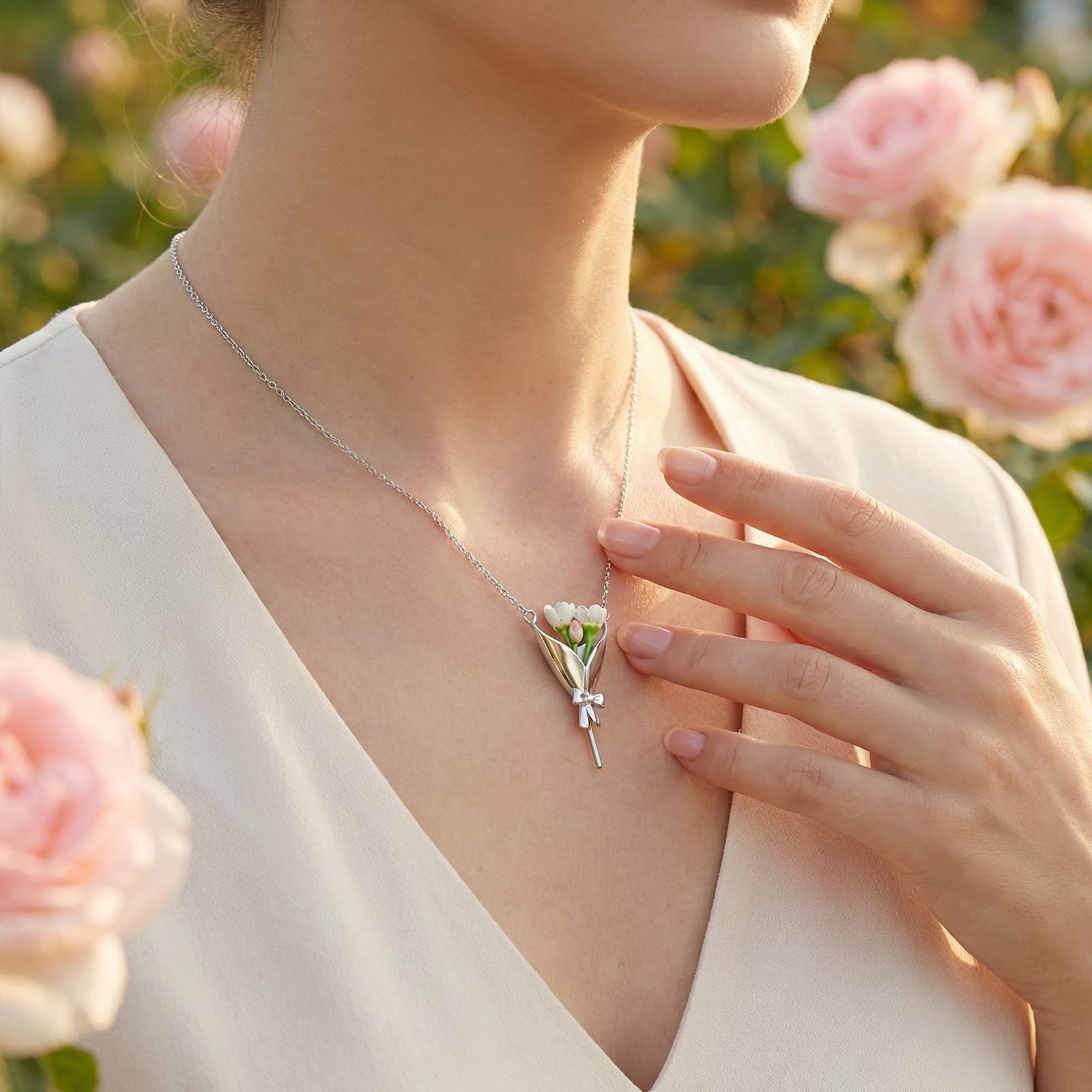 Personalisierte Blumenkette
