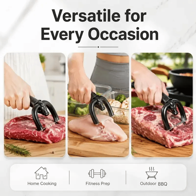 Meat fat trimmer for home kitchen use