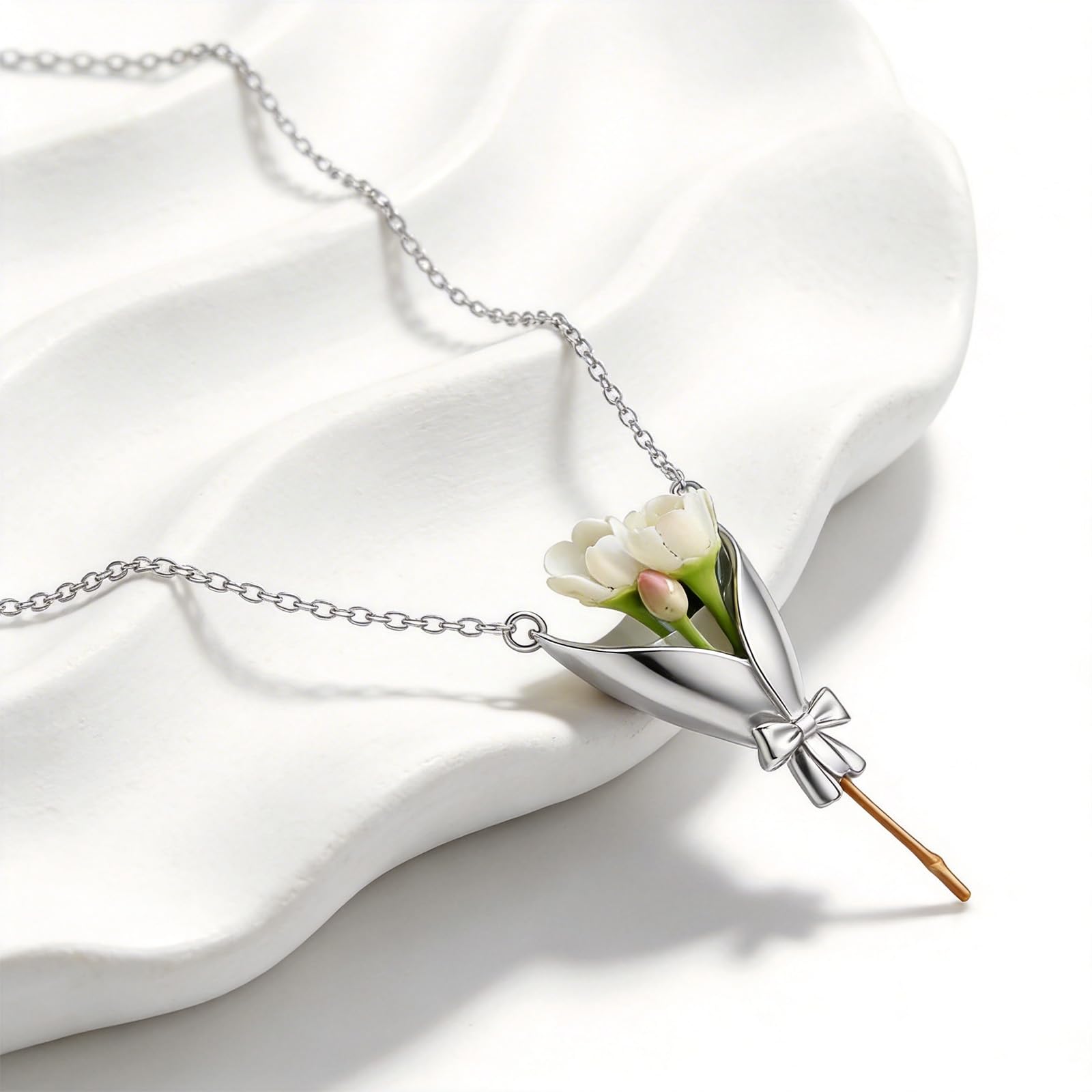 Blumenhalter-Halsketten-Design