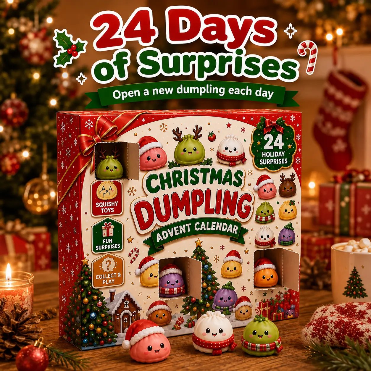 24 days of mini squishy surprises