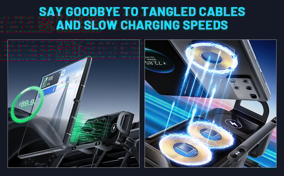 Omaky 2 in 1 Auto Rotating Phone Holder