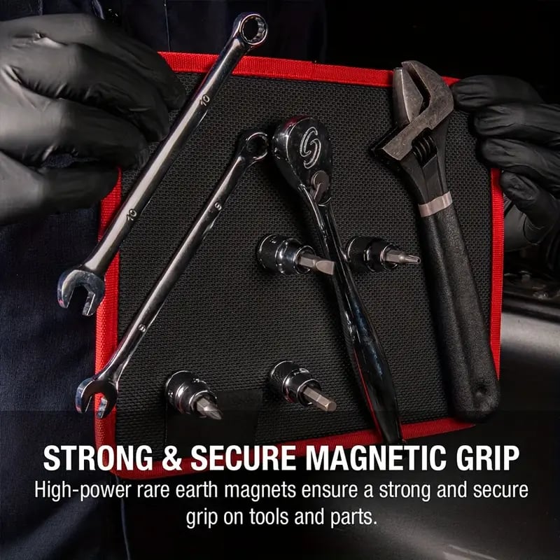 magnetic tool parts mat and telescoping magnetic pickup tool flexible magnetic tool holder pad with built in magnets 25lbs   extendable magnet non electric no battery required for   screw bolt Product details 2