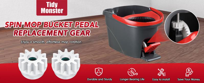 Product Introduction of Pedal Bearing Replacement for O-Cedar EasyWring Bucket System Repair Step Pedals Problems Clutch Gear Sprockets for 90% Spin Mop Bucket “Outdoorfun” 0