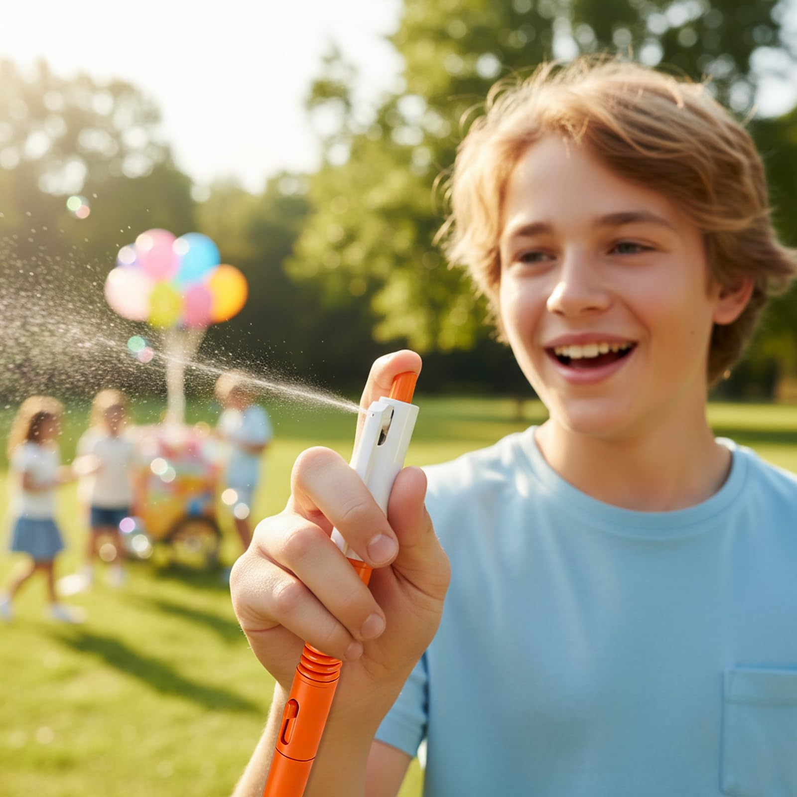 Outdoor fun with spray pen